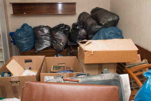 Professional team handling builders waste disposal
